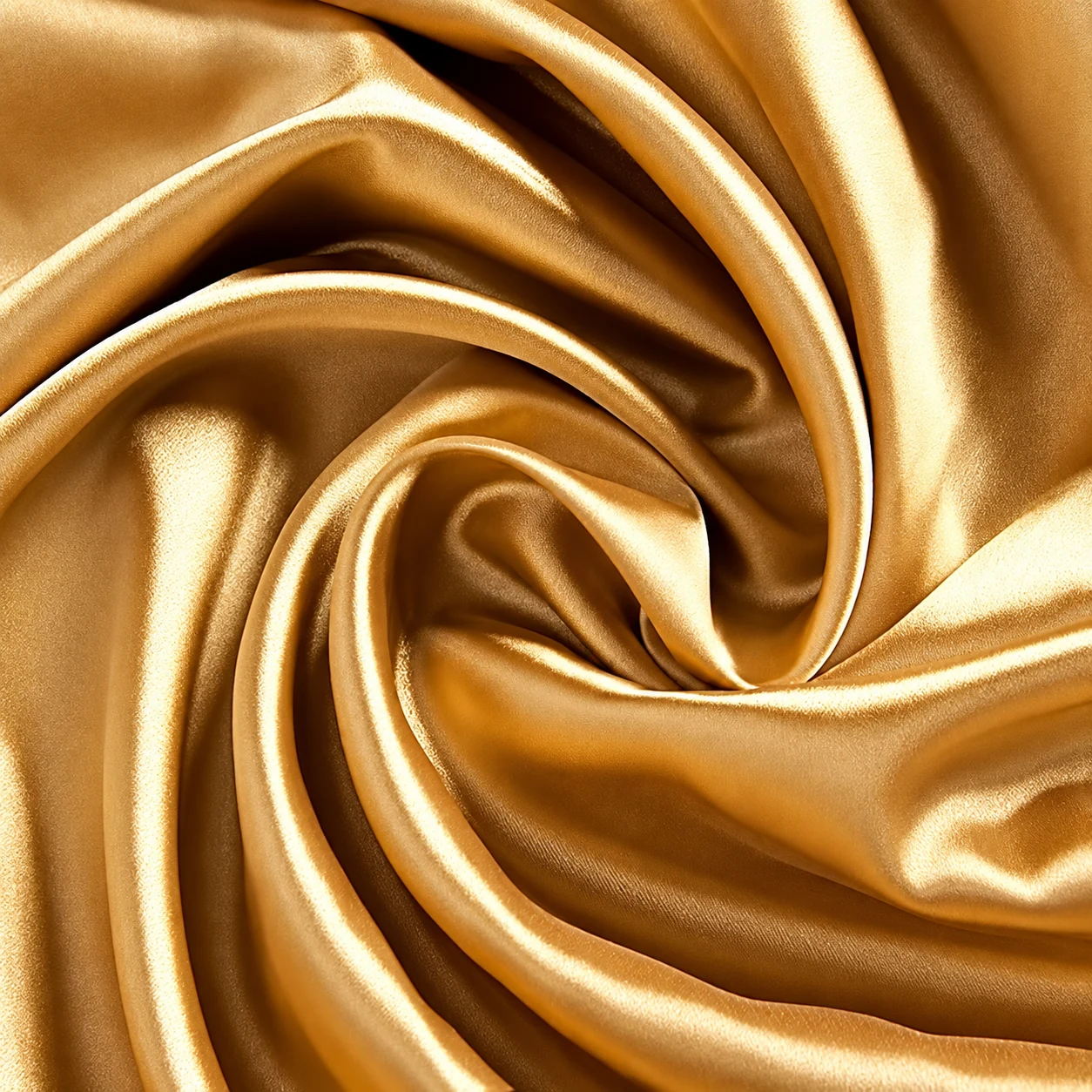 Gold Duchess Satin arranged in elegant folds