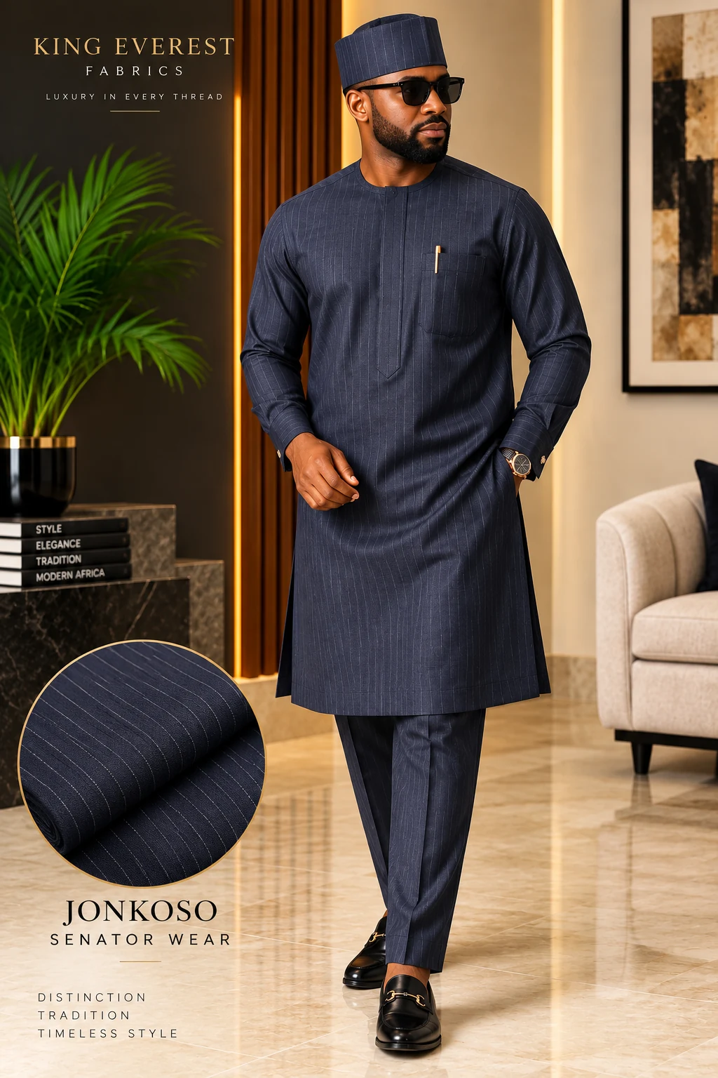 Royal Jonkoso styled as distinguished traditional wear