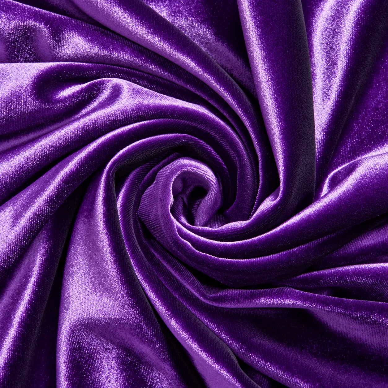 Purple velvet arranged to show its soft sheen